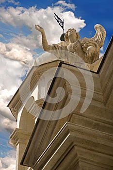 Vatican sculpture marble cross weathercock