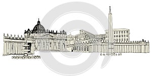 El Vaticano bosquejo 