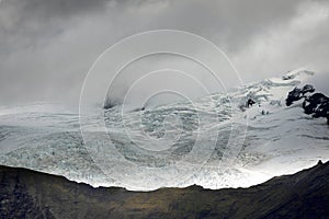 Vatnajokull Glacier landscape in Iceland