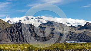 Vatnajokull is the largest and most voluminous ice cap glacier in Iceland. Vatnakolull national park was established in