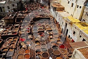 Vats in Fez, morocco