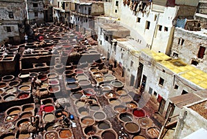 Vats in Fez, morocco