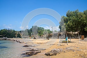 Vatsa bay and beach on Greek island Kefalonia