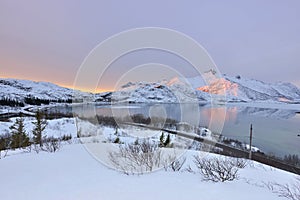 Vatterfjordpollen Lake Sunrise