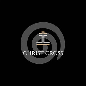 Uxury Initial Letter CC Christian Cross Religion Logo Design Vector