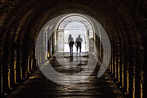 The vault in Panathenaic Stadium in Athens, Greece