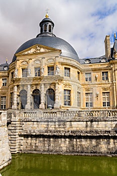 Vaux-le-Vicomte, France. The central part of the facade of the main building photo