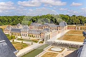 Vaux-le-Vicomte, France. View a fragment of the manor photo