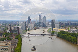 Vauxhall aerial view, London, UK