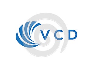 VCD letter logo design on white background. VCD creative circle letter logo concept. VCD letter design