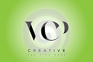 VCP abstract letter logo design