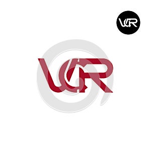 VCR Logo Letter Monogram Design photo