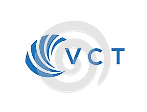 VCT letter logo design on white background. VCT creative circle letter logo concept. VCT letter design