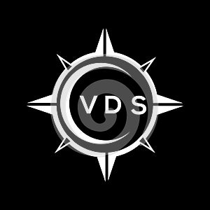 VDS abstract technology logo design on Black background. VDS creative initials letter logo concept photo