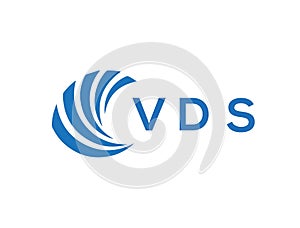 VDS letter logo design on white background. VDS creative circle letter logo concept. VDS letter design photo