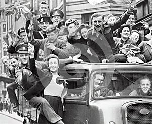 VE Day, celebrations, London, 8 May 1945