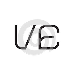 ve initial letter vector logo icon