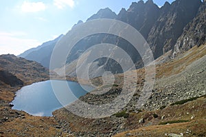 VeÄ¾kÃ© Hincovo pleso lake in Mengusovska dolina valley, High Tatras