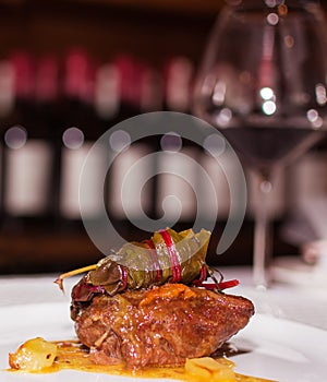 Veal calf in gremolada sauce