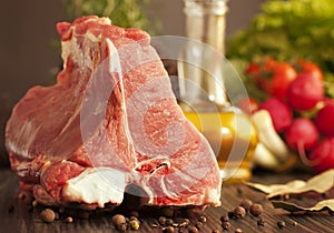 Veal chops photo