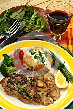 Veal chops photo