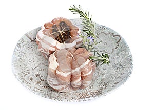 Veal paupiette in studio