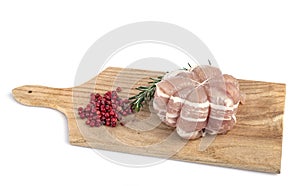 Veal paupiette in studio