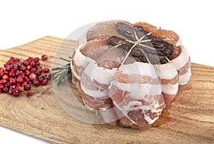 Veal paupiette in studio