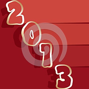 vector 2013 new year greeting card