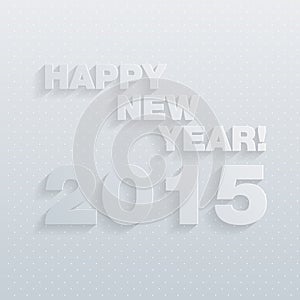 Vector 2015 Happy New Year background in Typography style