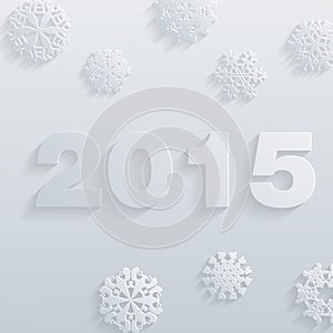 Vector 2015 Happy New Year background in Typography style