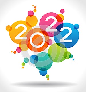 Vector 2022 Happy New Year background