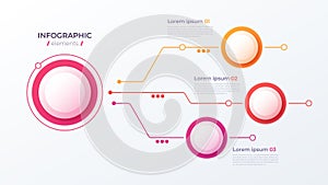 Vector 3 options infographic design, structure chart, presentati