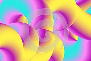 Vector 3D Abstract Fluid Liquid Curve Futuristic Background. Banner Creative Graphic Design. Dynamic Elements in Vibrant
