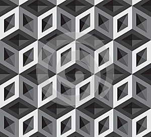 Vector 3d cubes pattern