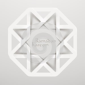 Vector 3D Muslim Paper Graphics.