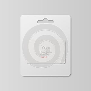 Vector 3d Realistic White Gift Card, Certificate, Guest Room, Plastic Hotel Apartment Keycard, ID Card, Sale, Credit