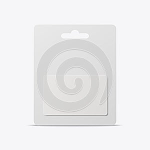 Vector 3d Realistic White Gift Card, Certificate, Guest Room, Plastic Hotel Apartment Keycard, ID Card, Sale, Credit
