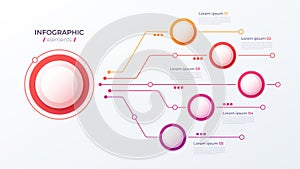 Vector 5 options infographic design, structure chart, presentati