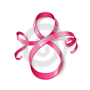 Vector 8 of march eight silk ribbon number