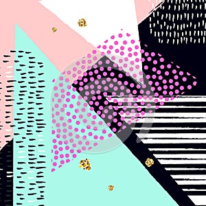 Vector Abstract artistic background. Modern and stylish abstract design poster photo