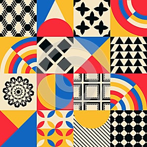 vector abstract background bauhaus