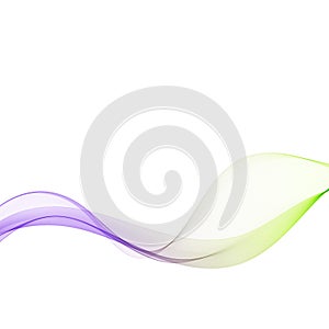 Vector abstract background, blue and green waved lines for brochure, website, flyer design. Transparent smooth wave.