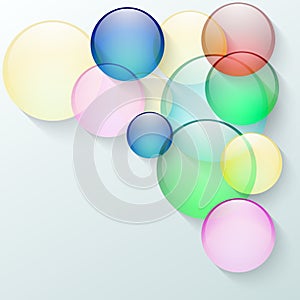 Vector abstract background with color glass