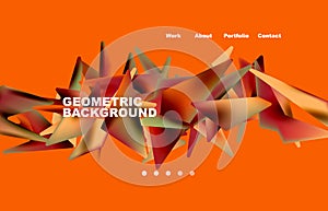 Vector abstract background creative geometric elements