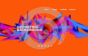 Vector abstract background creative geometric elements