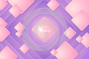 Vector abstract background with geometric cubes.