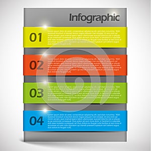 Vector abstract background infographic template