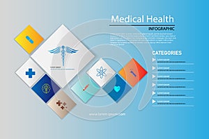 Vector abstract background medical health care pharmacy concept