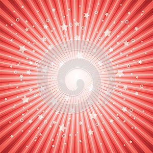 vector abstract background of red star burst photo